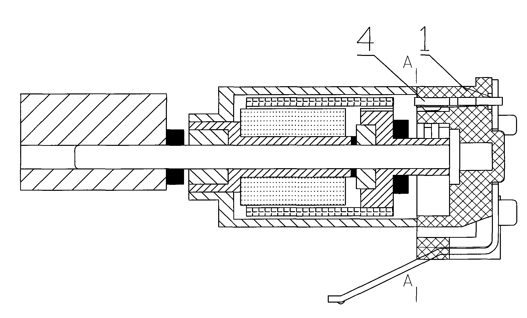 Micro motor with riveted electric brush