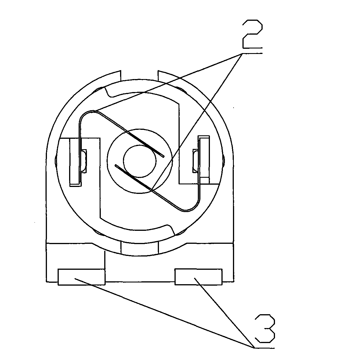 Micro motor with riveted electric brush