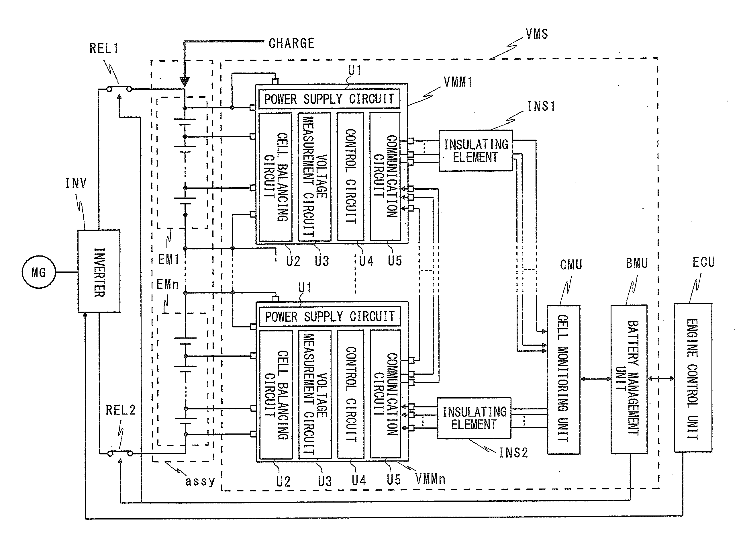 Voltage monitoring module and voltage monitoring system