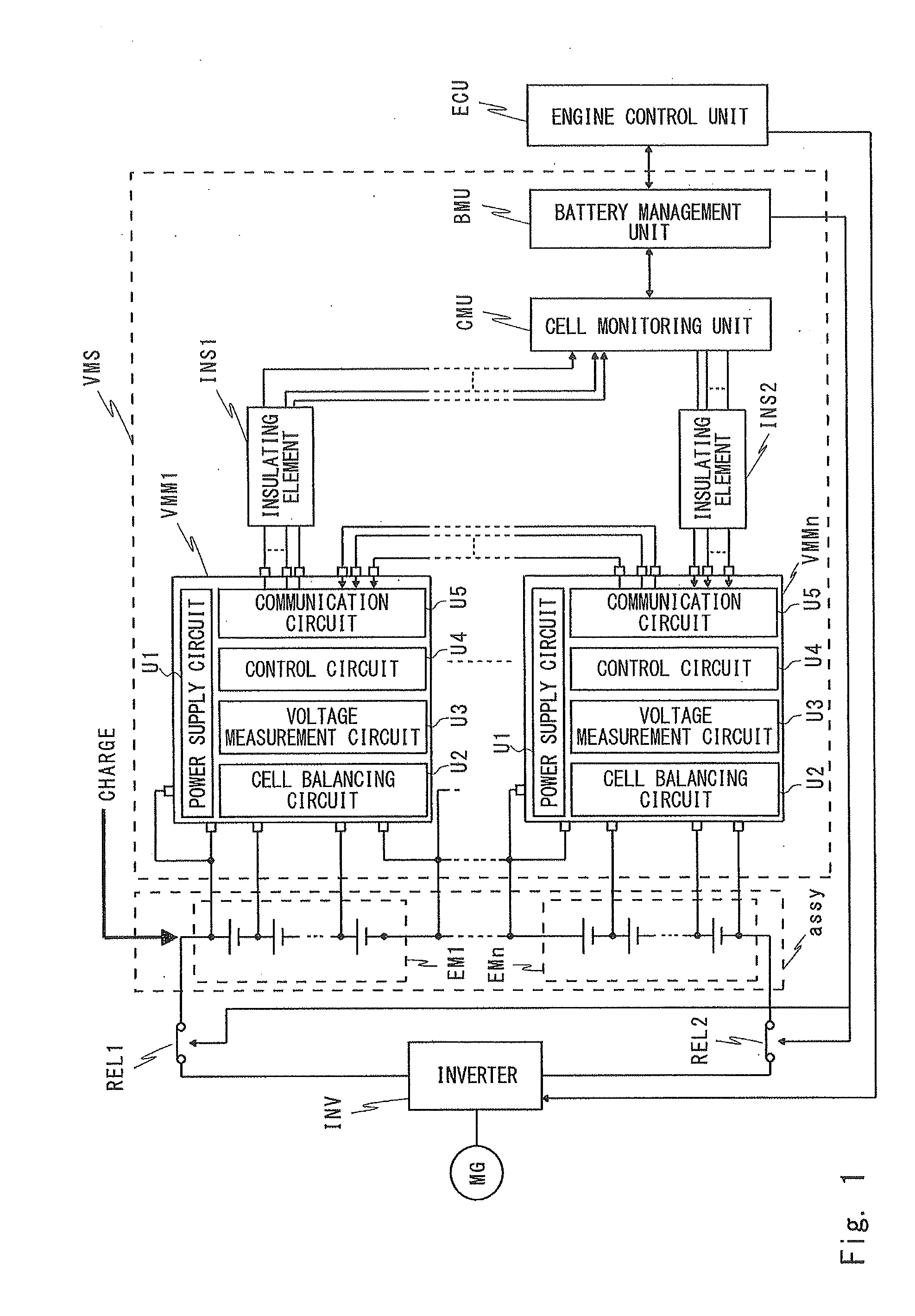 Voltage monitoring module and voltage monitoring system