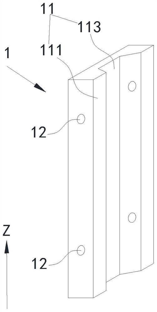 Bearing platform die and bearing platform outer frame body