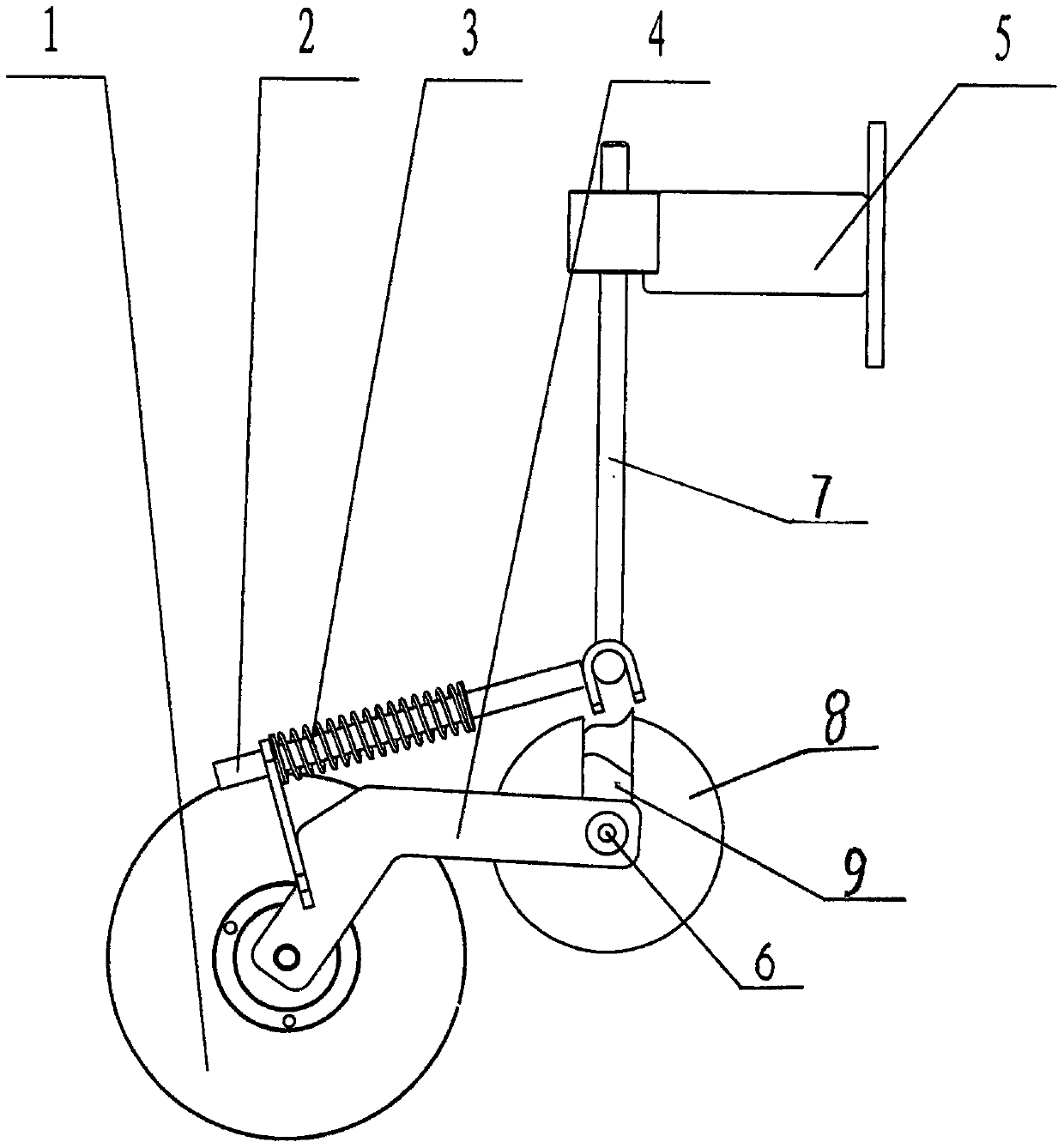 Film pressing and edge sealing combined mechanism for paddy field film laminating machine