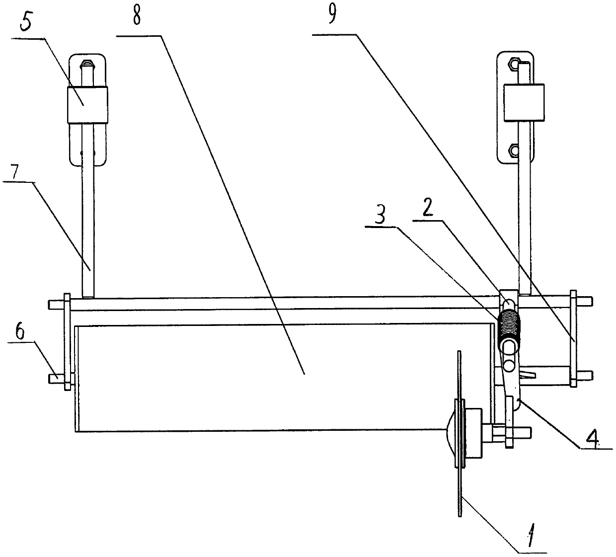 Film pressing and edge sealing combined mechanism for paddy field film laminating machine