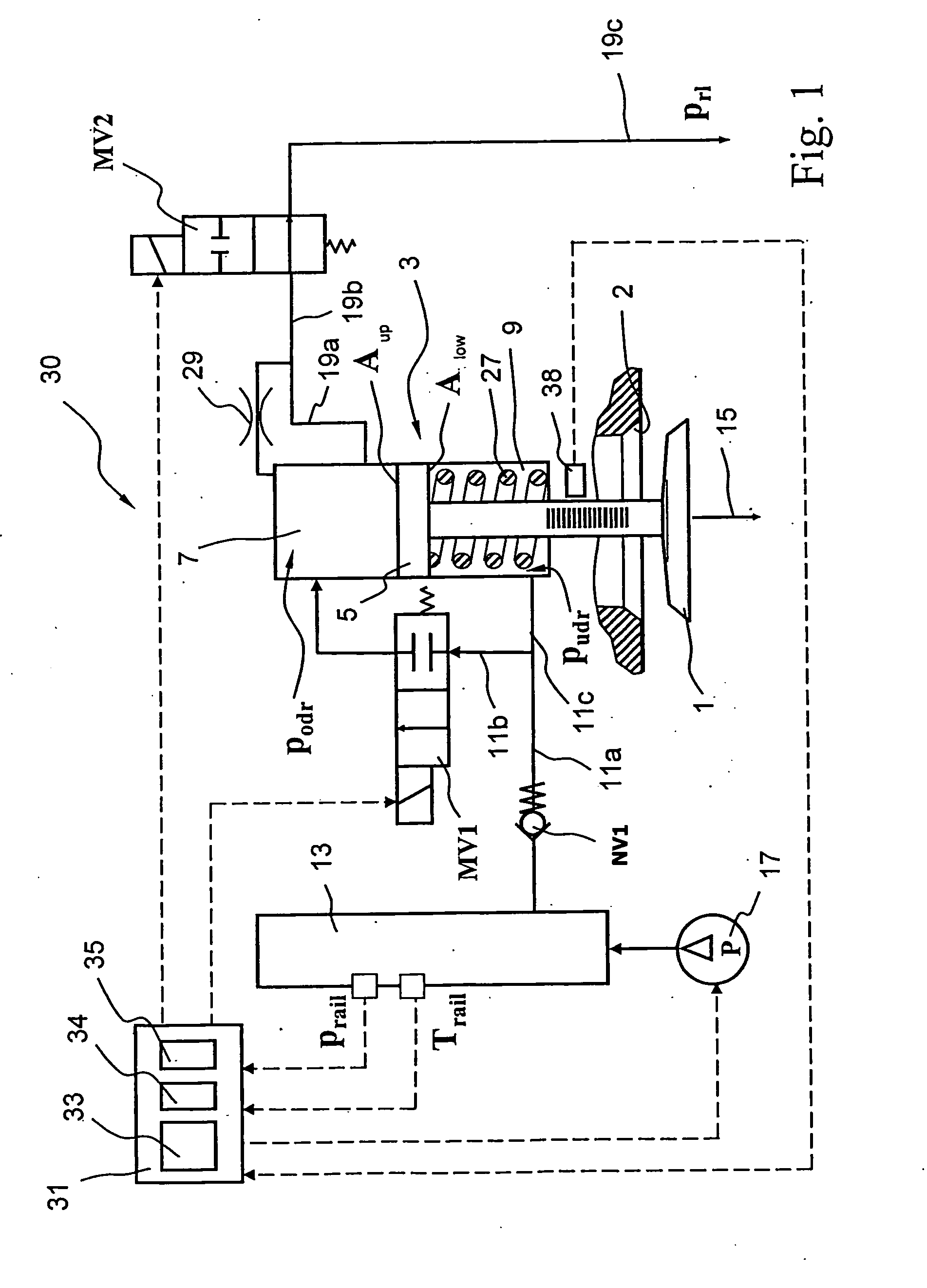 Method and device for controlling a hydraulic actuator