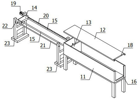 Device for efficiently laying curtain plate in building field