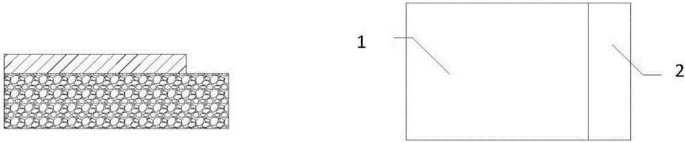 Cement-based material functionally gradient brick and preparation method thereof