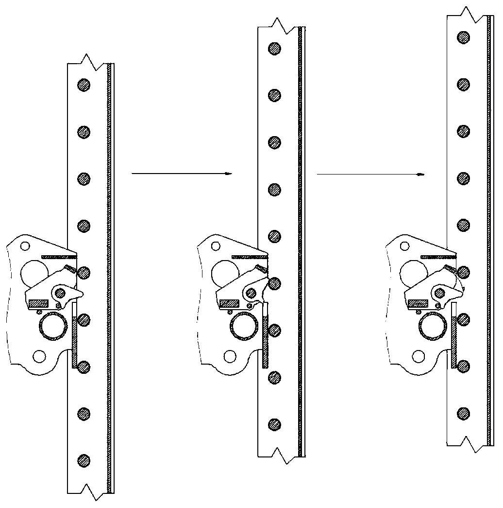 Speed anti-falling device for integral lifting climbing frame