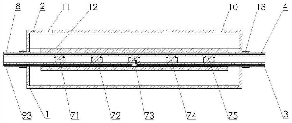 Casting device and casting method for large-section castings