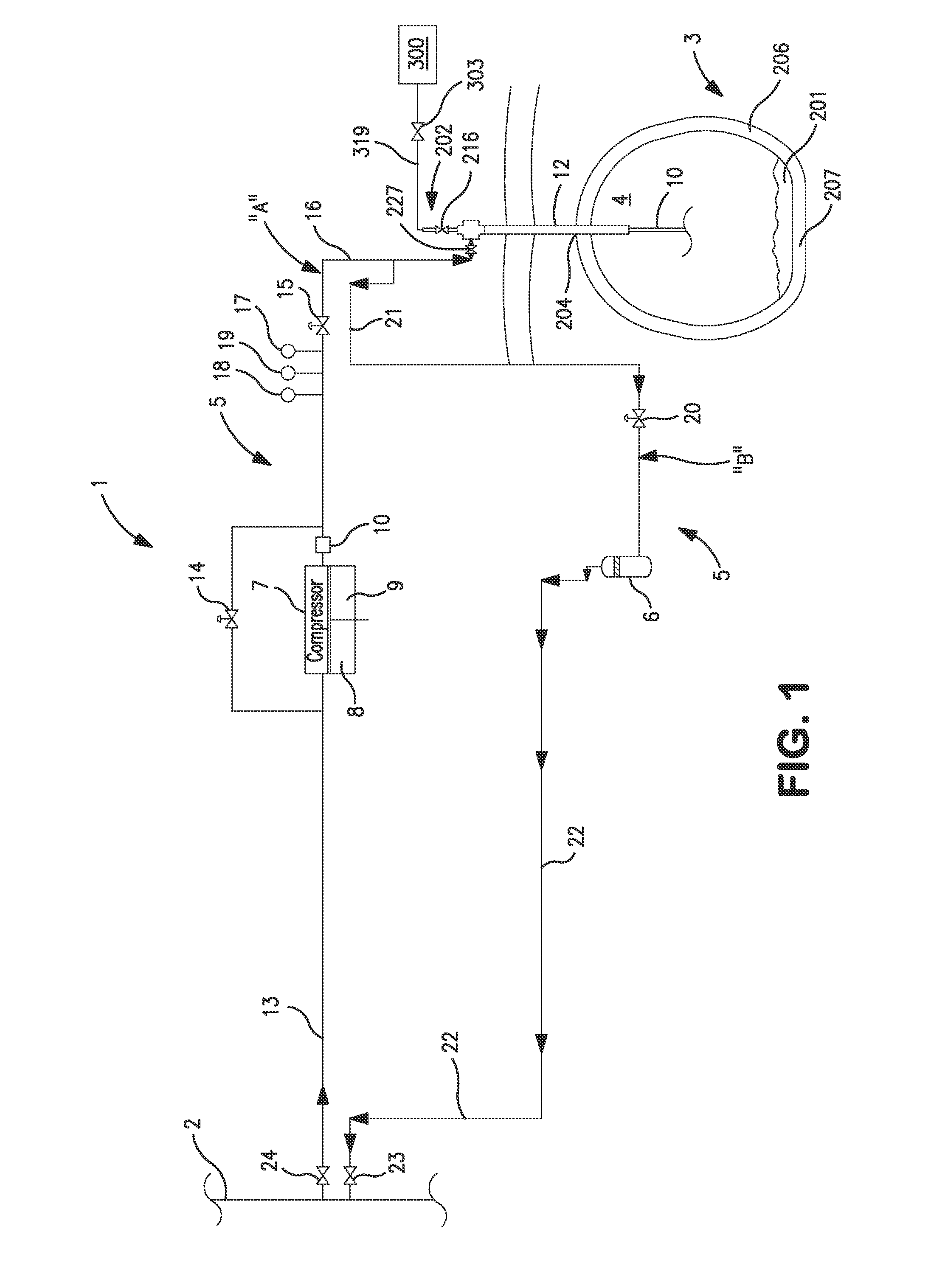 Method and system for storing hydrogen in a salt cavern with a permeation barrier