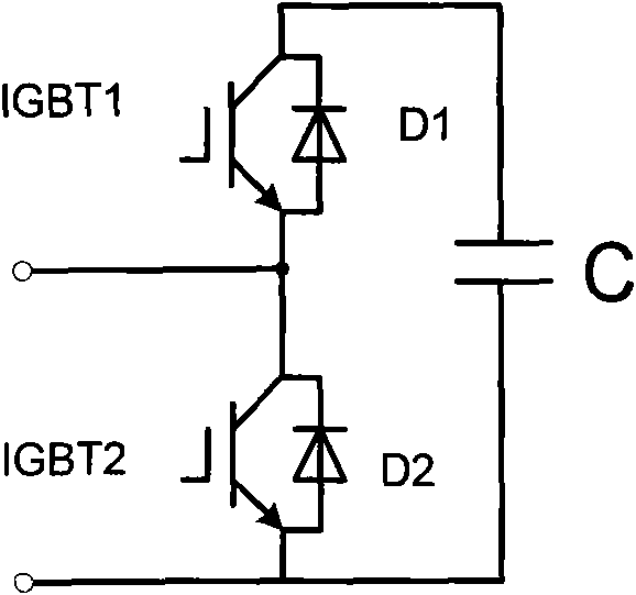 Modular multilevel converter (MMC)-based transformer-free four-quadrant high-voltage variable frequency power supply topological structure