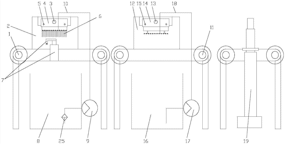 Glass cleaning machine with automatic overturning function