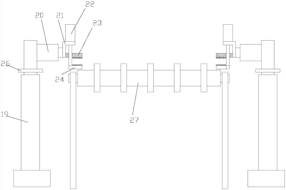 Glass cleaning machine with automatic overturning function