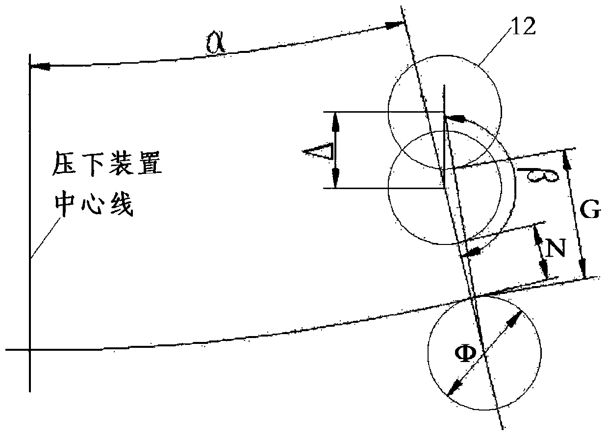 Gap-free large screwdown device for roller gap and using method thereof