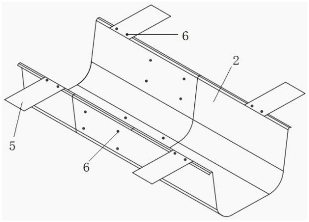 Basalt fiber composite material drainage ditch mounting process