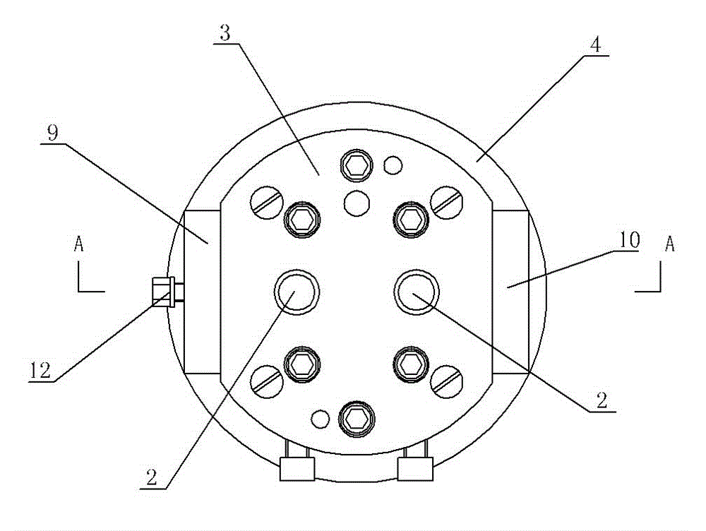 Double tip rotary mill clamp