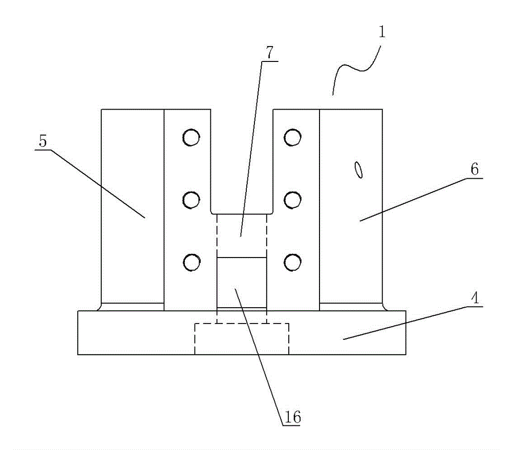 Double tip rotary mill clamp