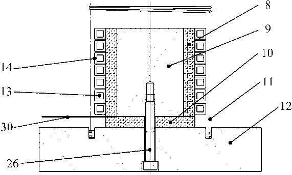 Apparatus and method used for determining thermal contact resistance in hot stamping process