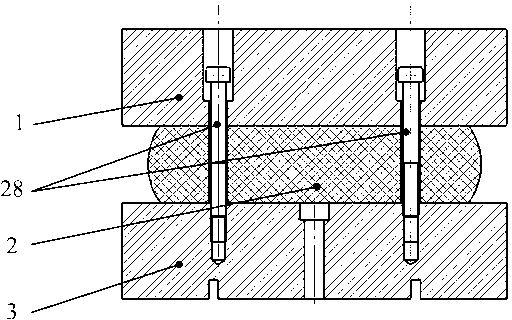 Apparatus and method used for determining thermal contact resistance in hot stamping process