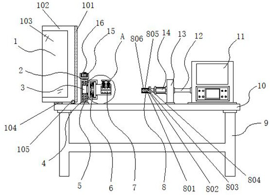 Tension peeling testing machine