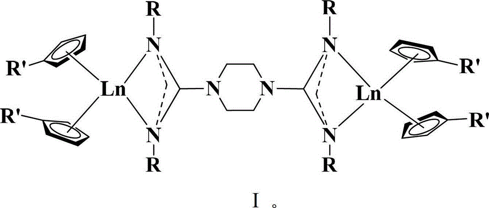 A kind of double metallocene based rare earth guanidinium compound and its preparation method and the preparation method of hydroxy phosphite compound