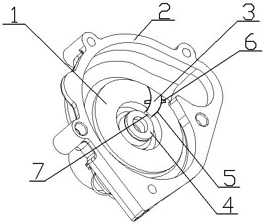 Automobile water pump water seal cooling mechanism