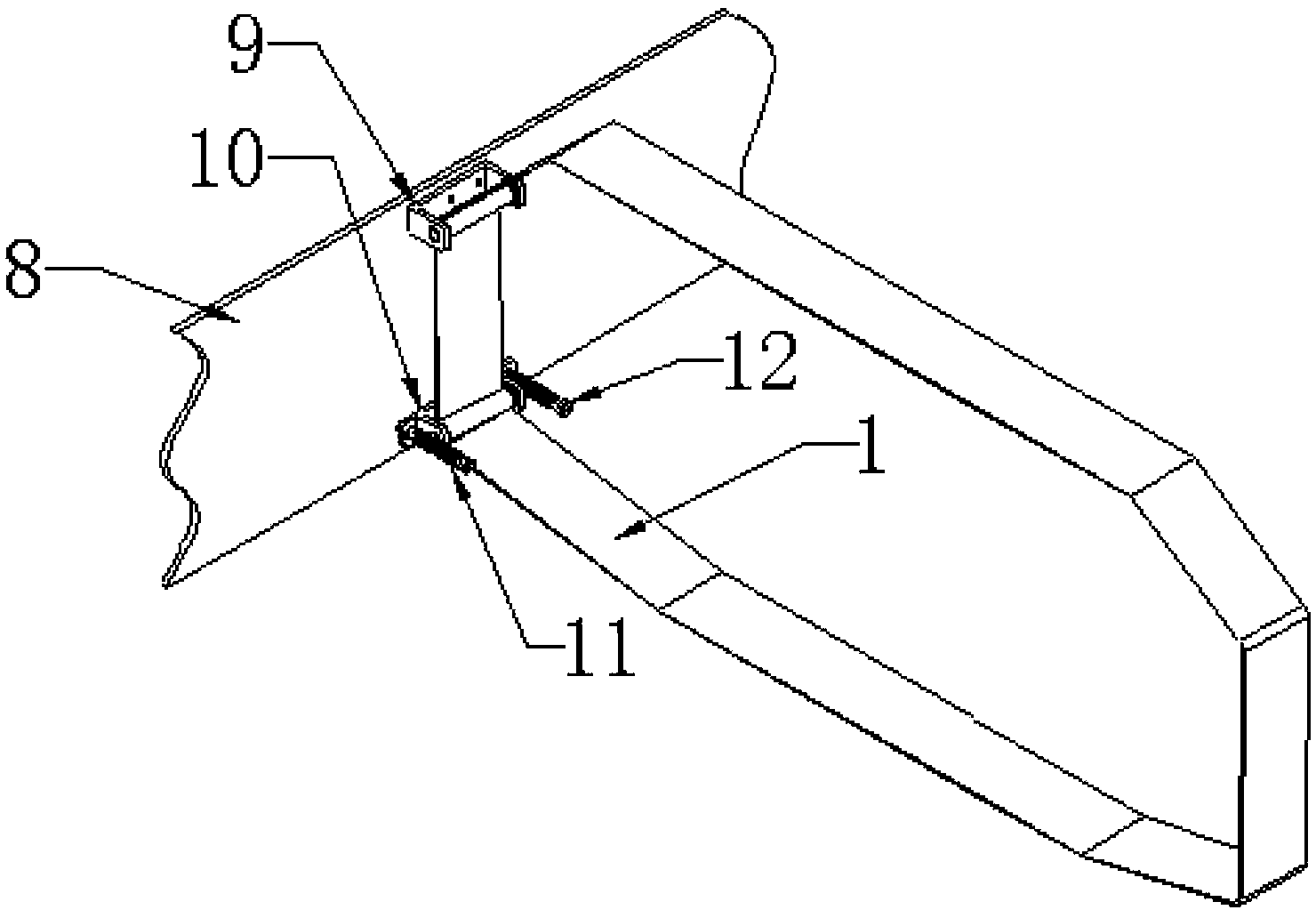 Mechanism for achieving function of cutting while walking of automatic cutting machine