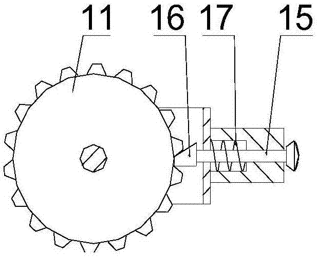 Building top plate vertical drilling device used for building construction