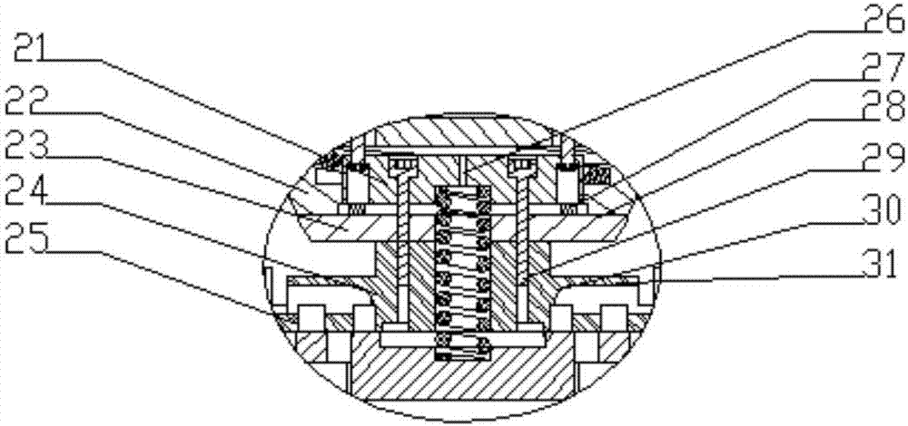 Straight-through type piezoelectric outer guide gas injection valve with float valve seat