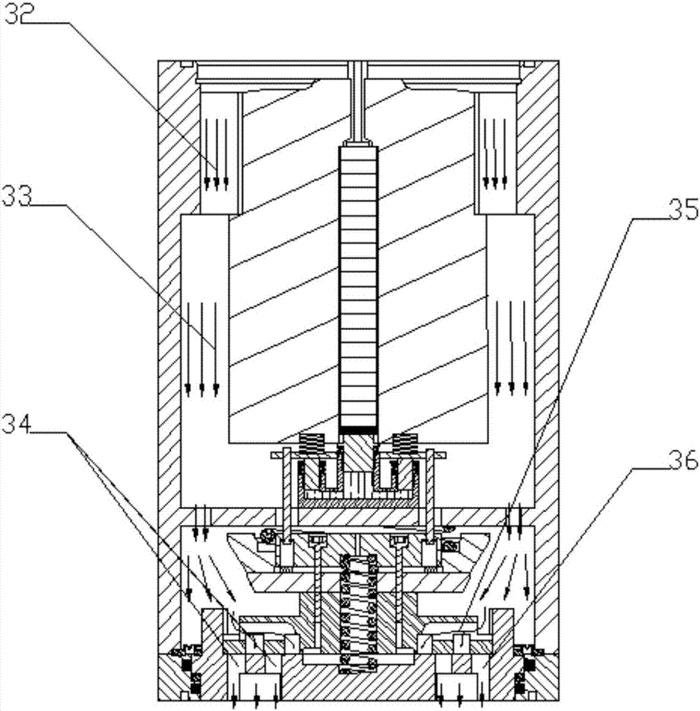 Straight-through type piezoelectric outer guide gas injection valve with float valve seat