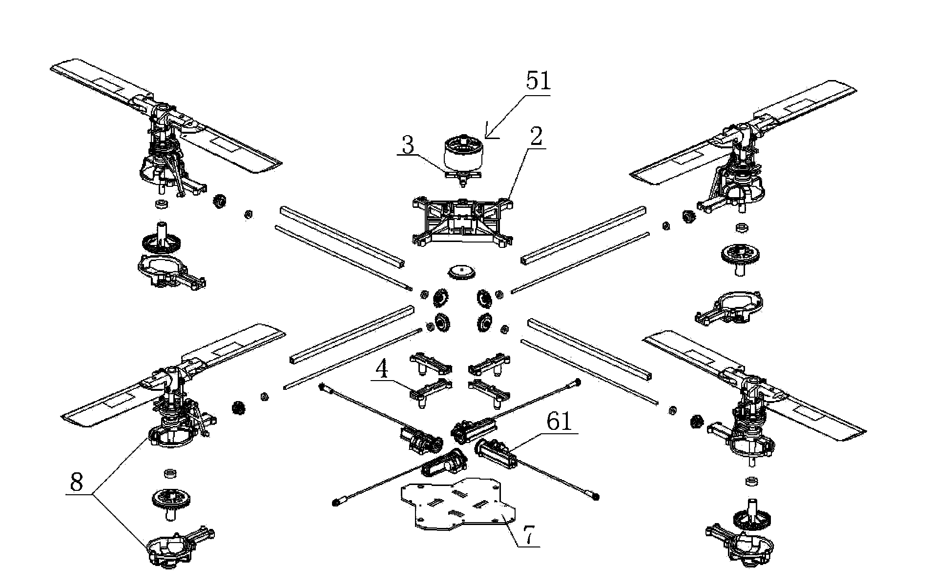 Multi-rotor wing aircraft