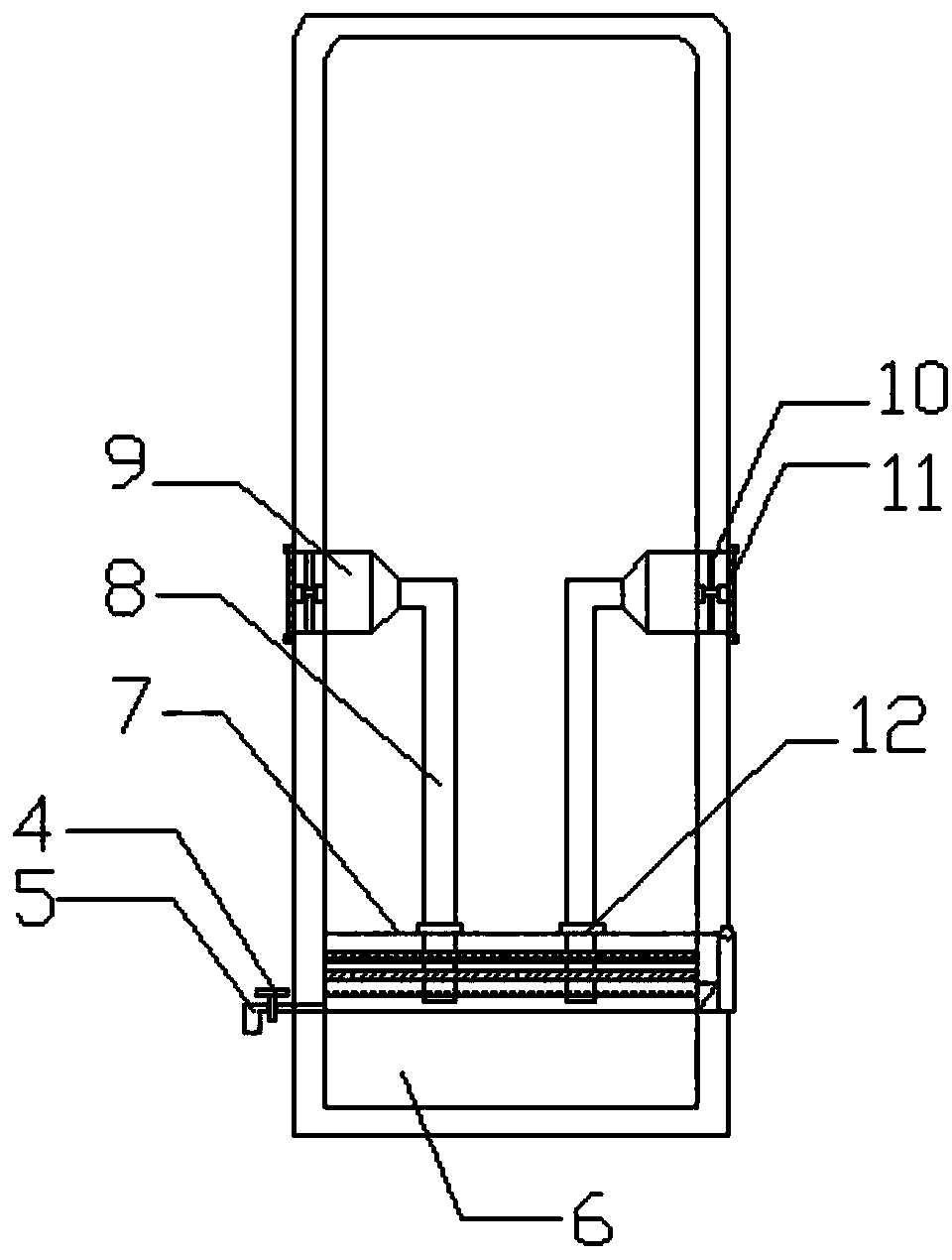 Advertisement display frame with air purifying function