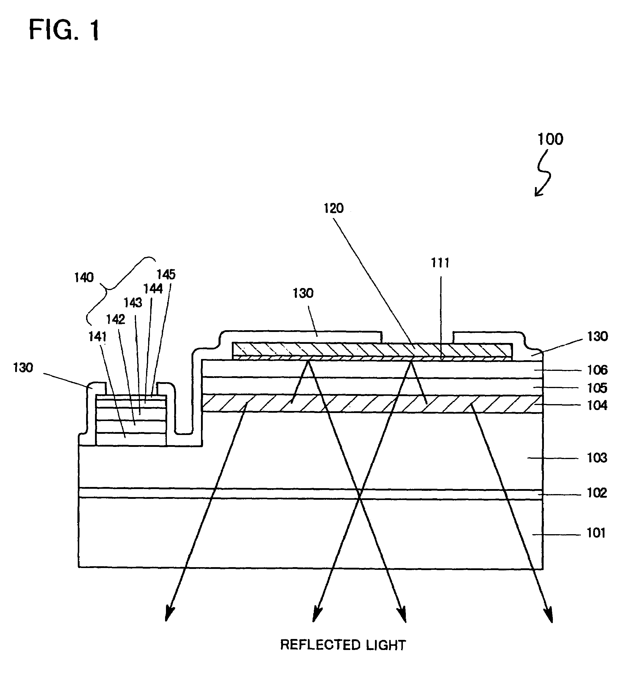 Light-emitting semiconductor device using group III nitride compound