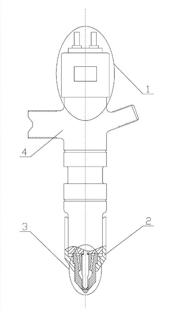 Variable spray hole type electric control oil sprayer