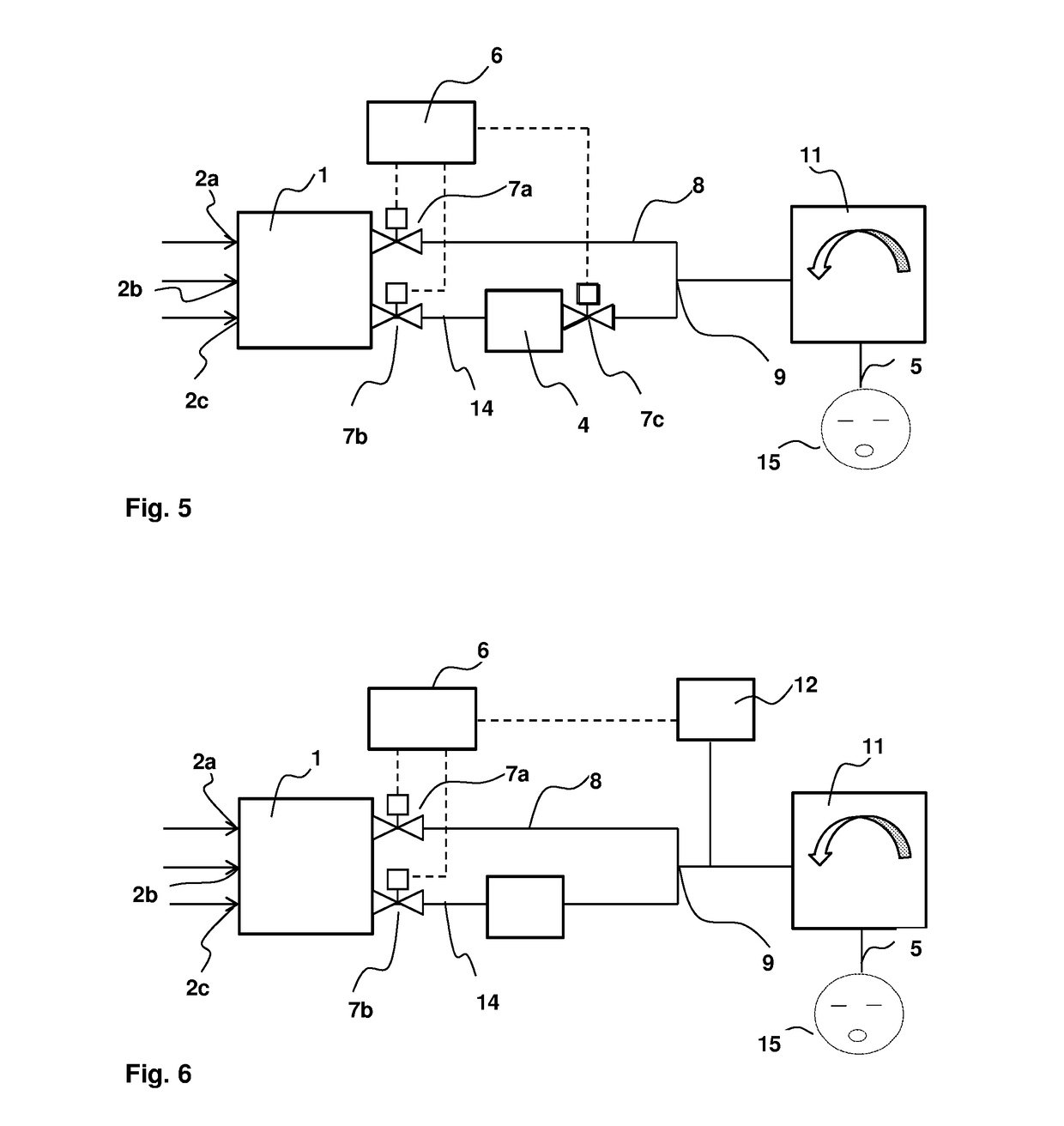 Device for providing a breathing gas flow enriched with anesthetic