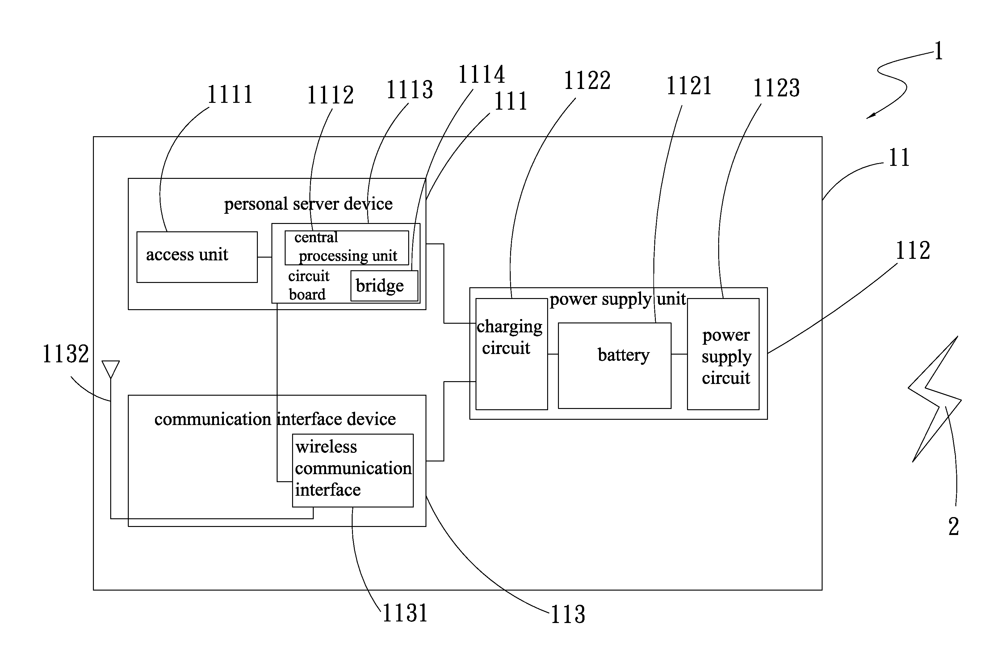 Portable access and power supply apparatus