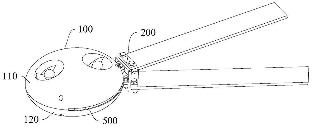 Tail passive variable form bionic tadpole robot and its motion realization method