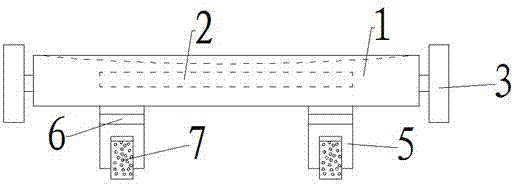 Waste discharging device of laser cutting machine