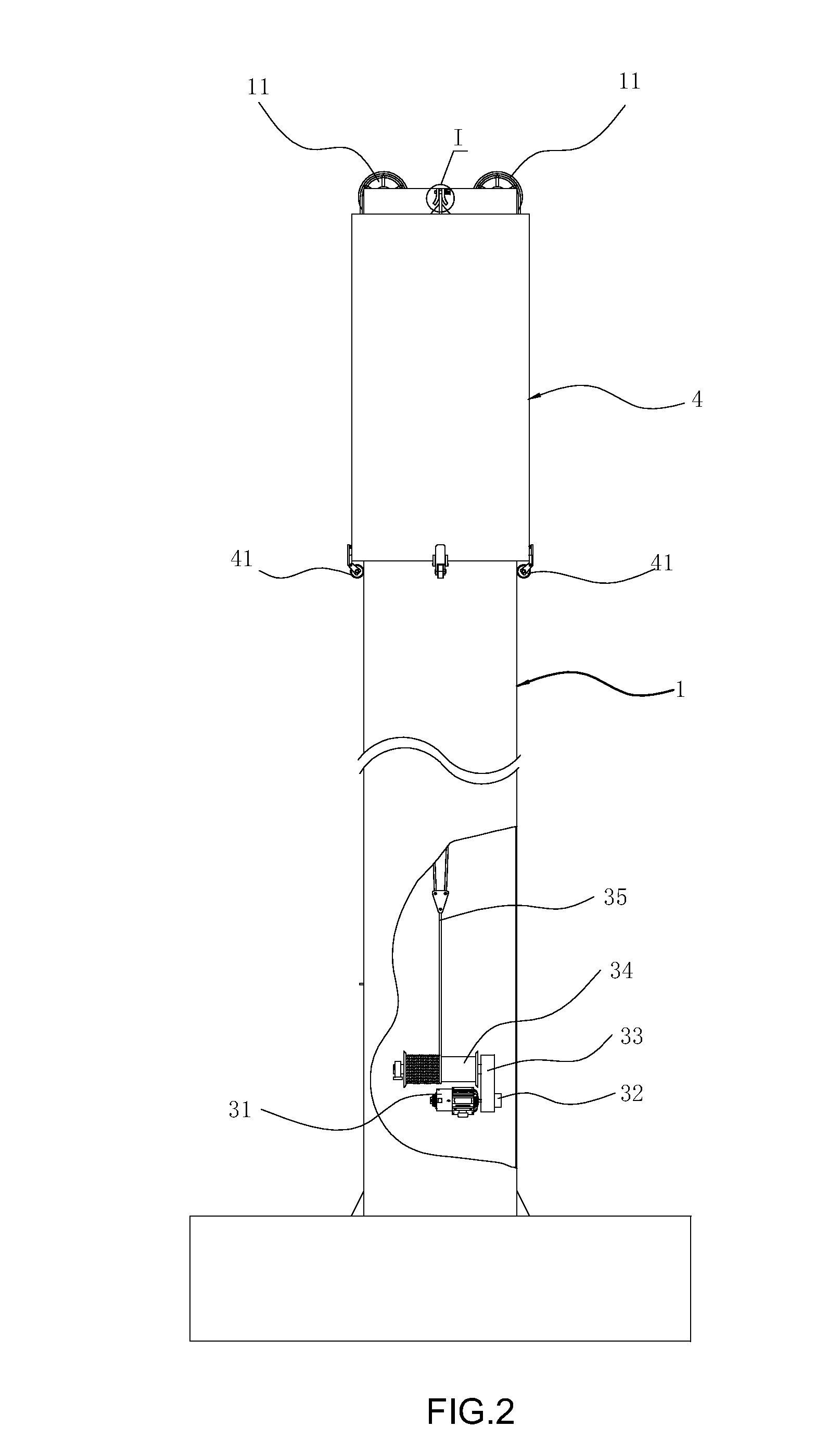 Elevating billboard and control method thereof