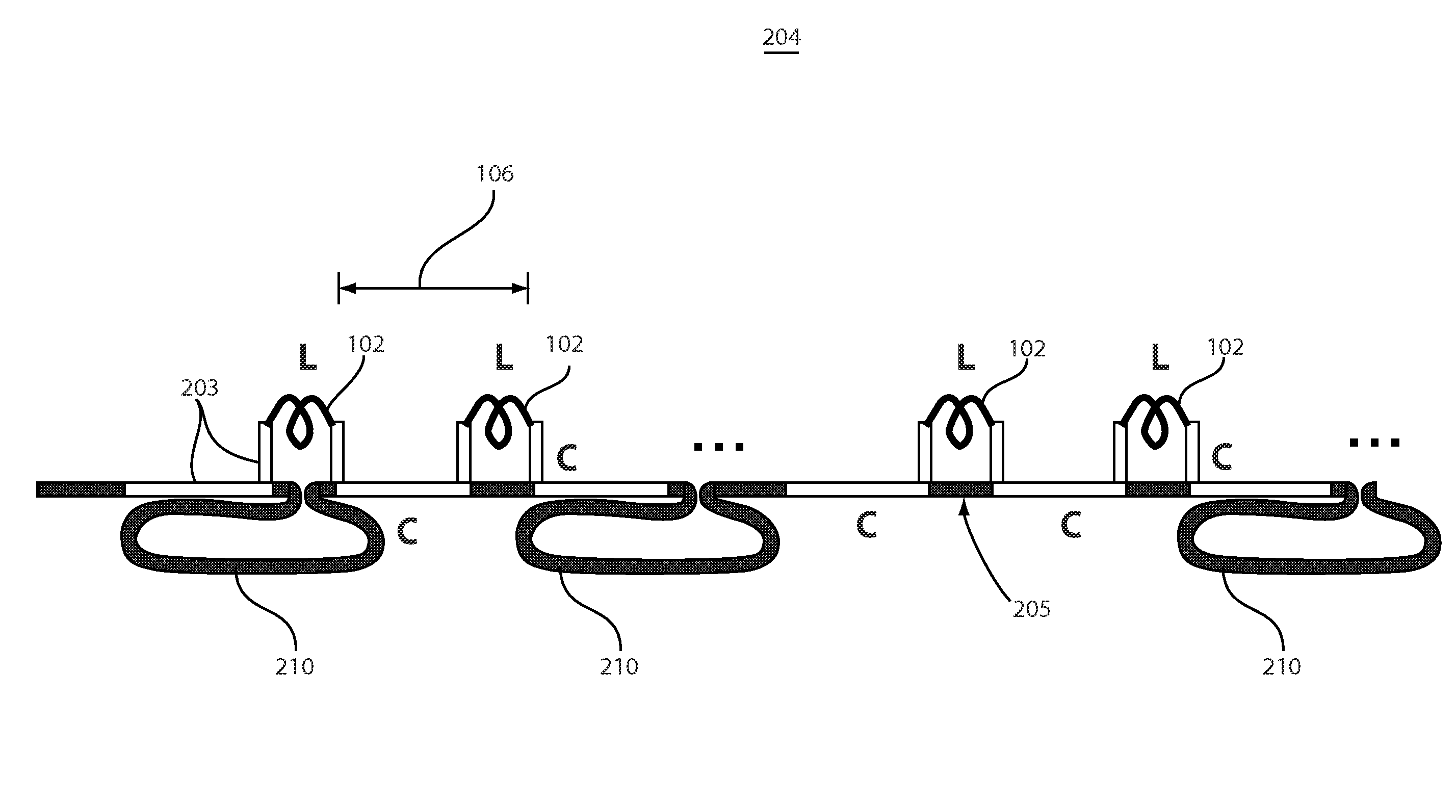 Low distortion high bandwidth adaptive transmission line for integrated photonic applications