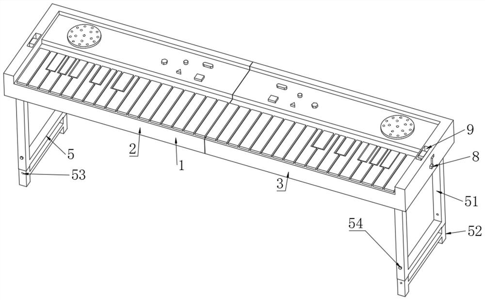 Foldable electronic organ