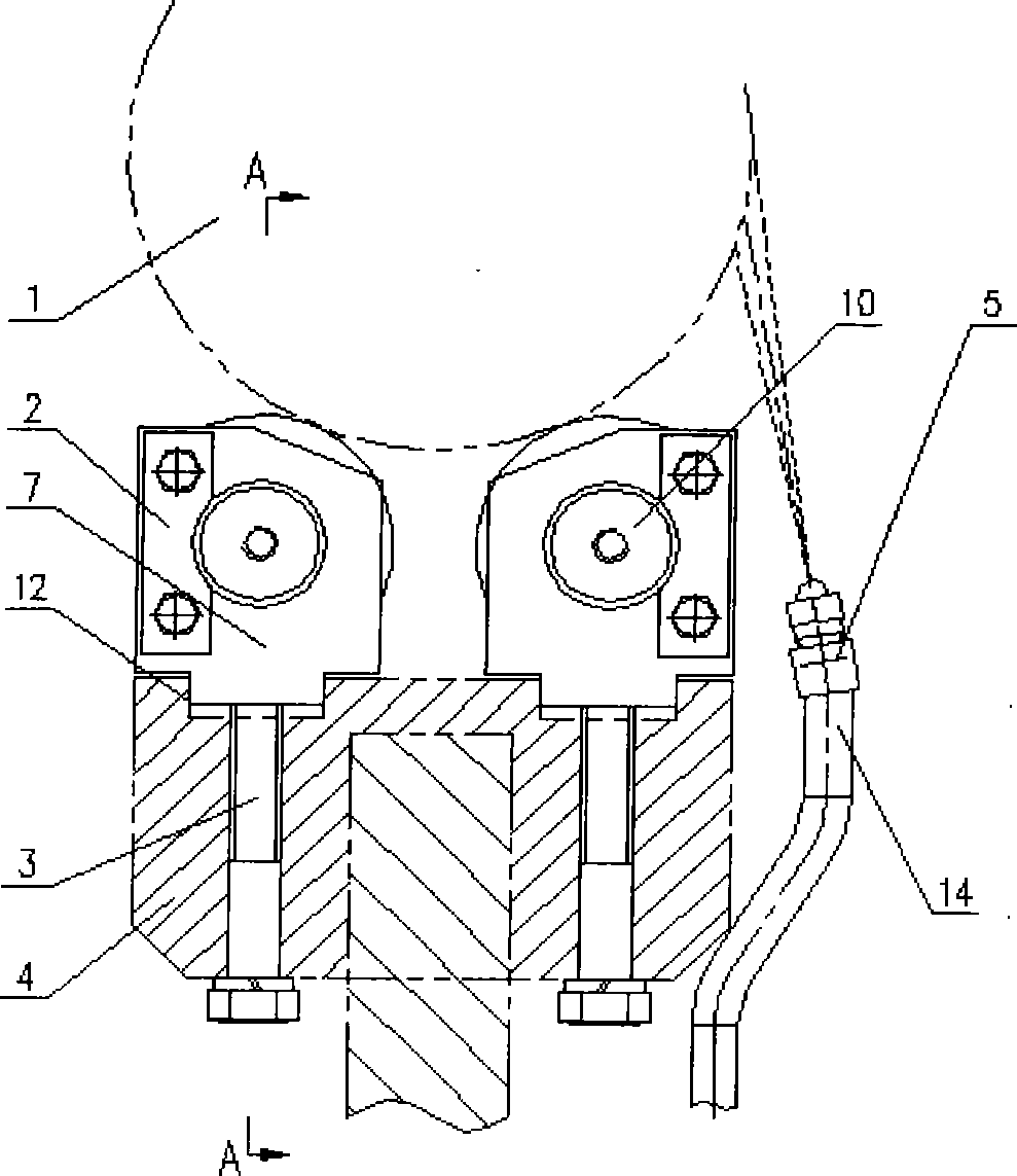 Eletromagnetic stirring supporting roller