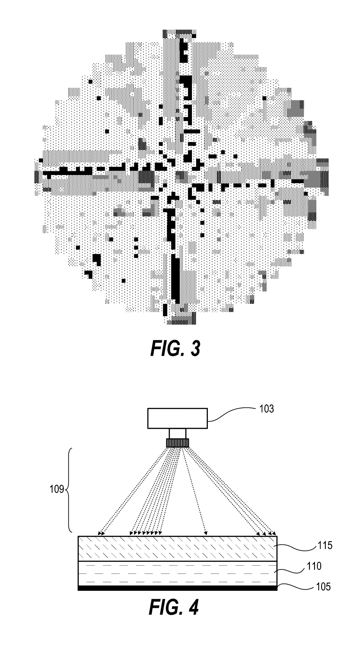 Methods for treating a substrate by optical projection of a correction pattern based on a detected spatial heat signature of the substrate