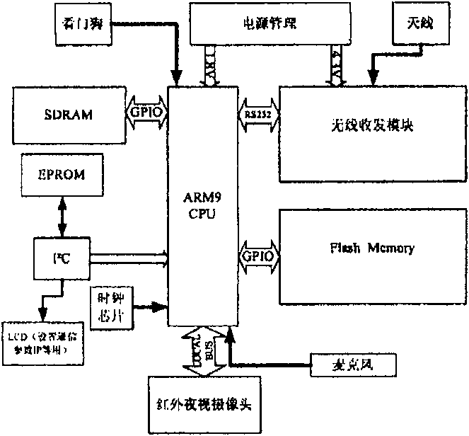 Multi-media radio security device