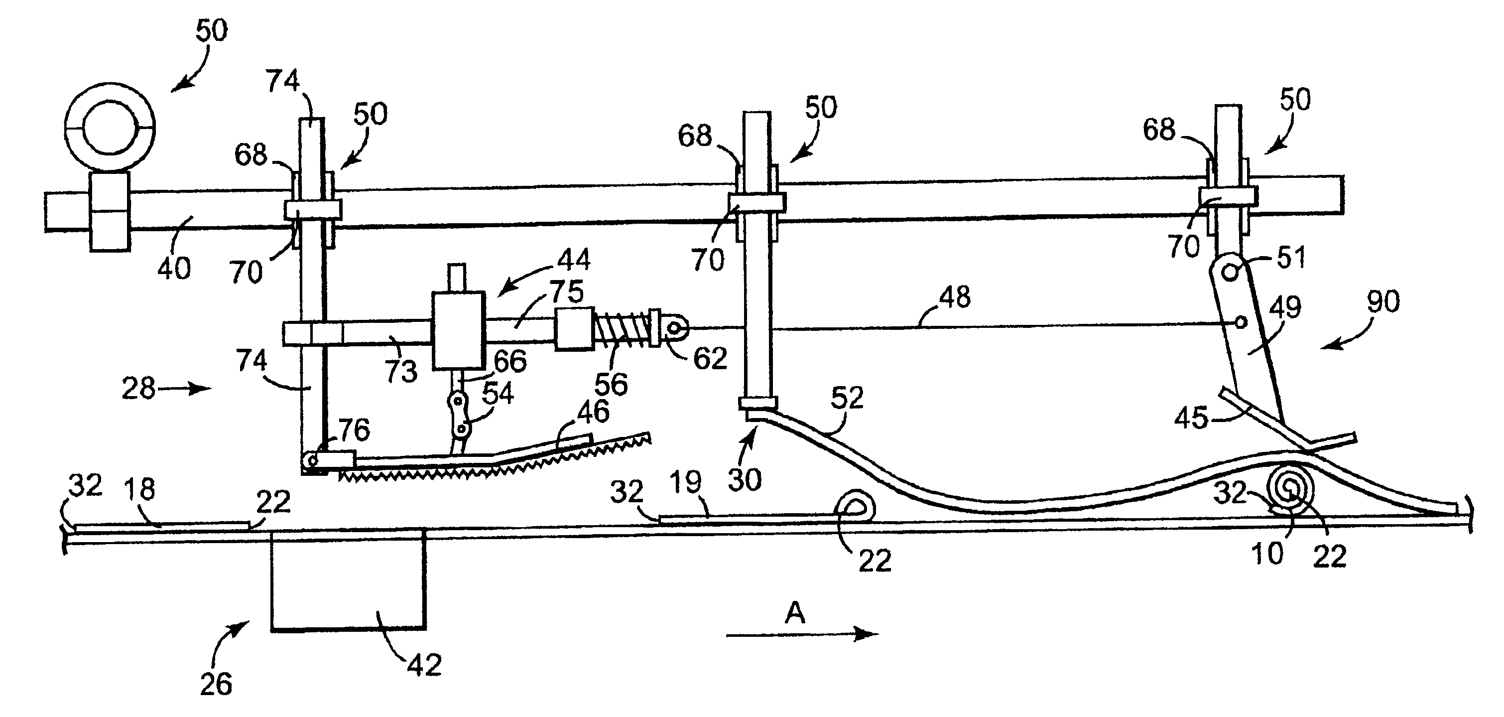 Dough product rolling apparatus and method for rolling dough products