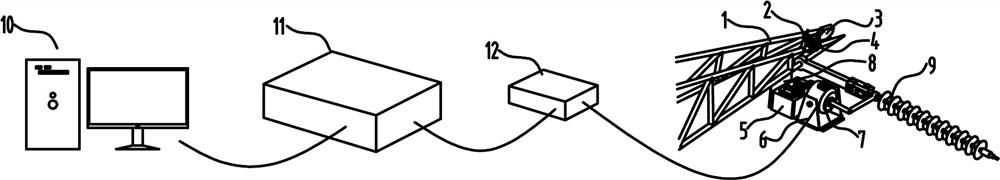 Composite insulator vibration deicing device and deicing method