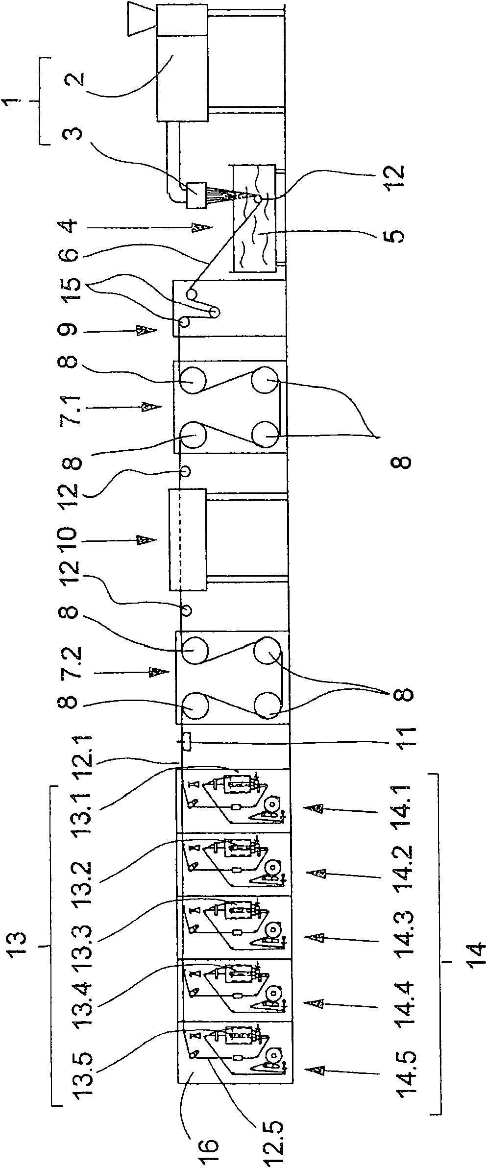 Apparatus for producing monofilaments or ribbons