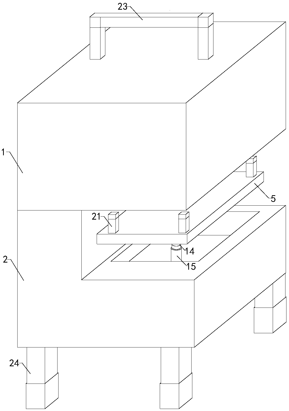 Cutting device for straight steel ruler production