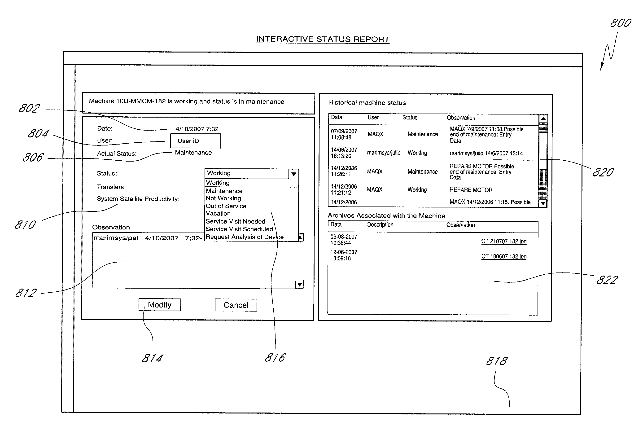 System and method for reporting productivity