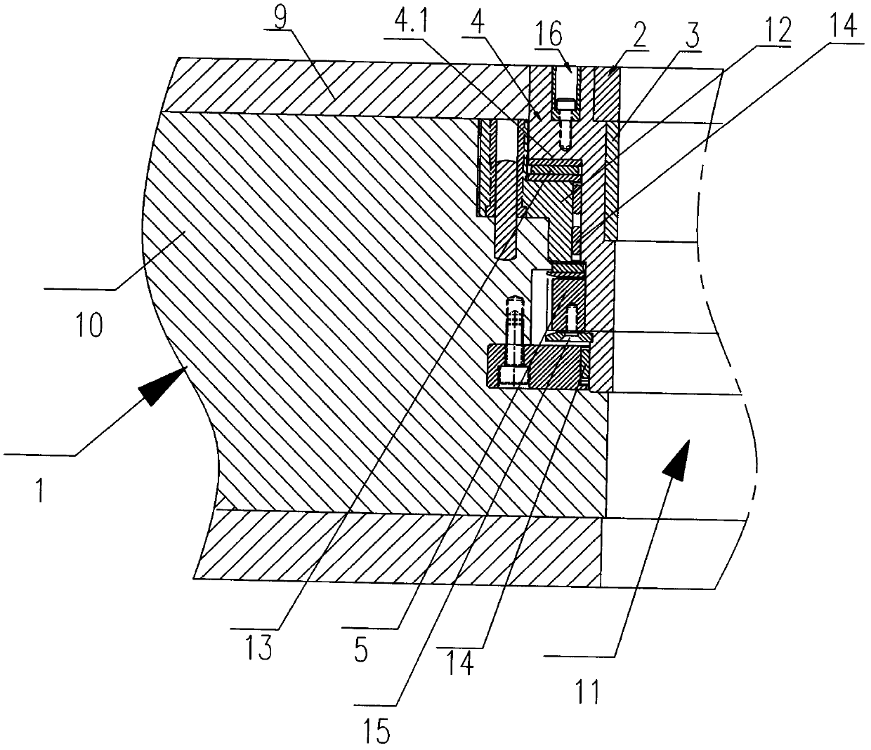 Large-rotation high-speed punching progressive die of multi-column electric motor stator