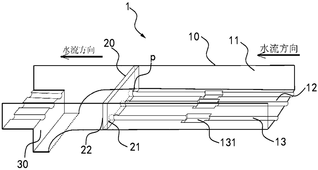 A kind of drainage device and drainage device prefabricated